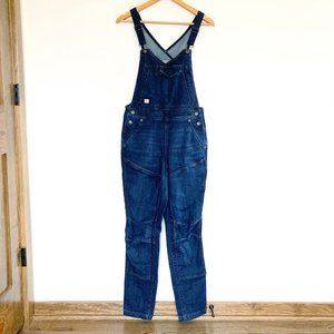 Women's Duluth Double Flex Denim Bib Overalls Size 4 Regular Inseam